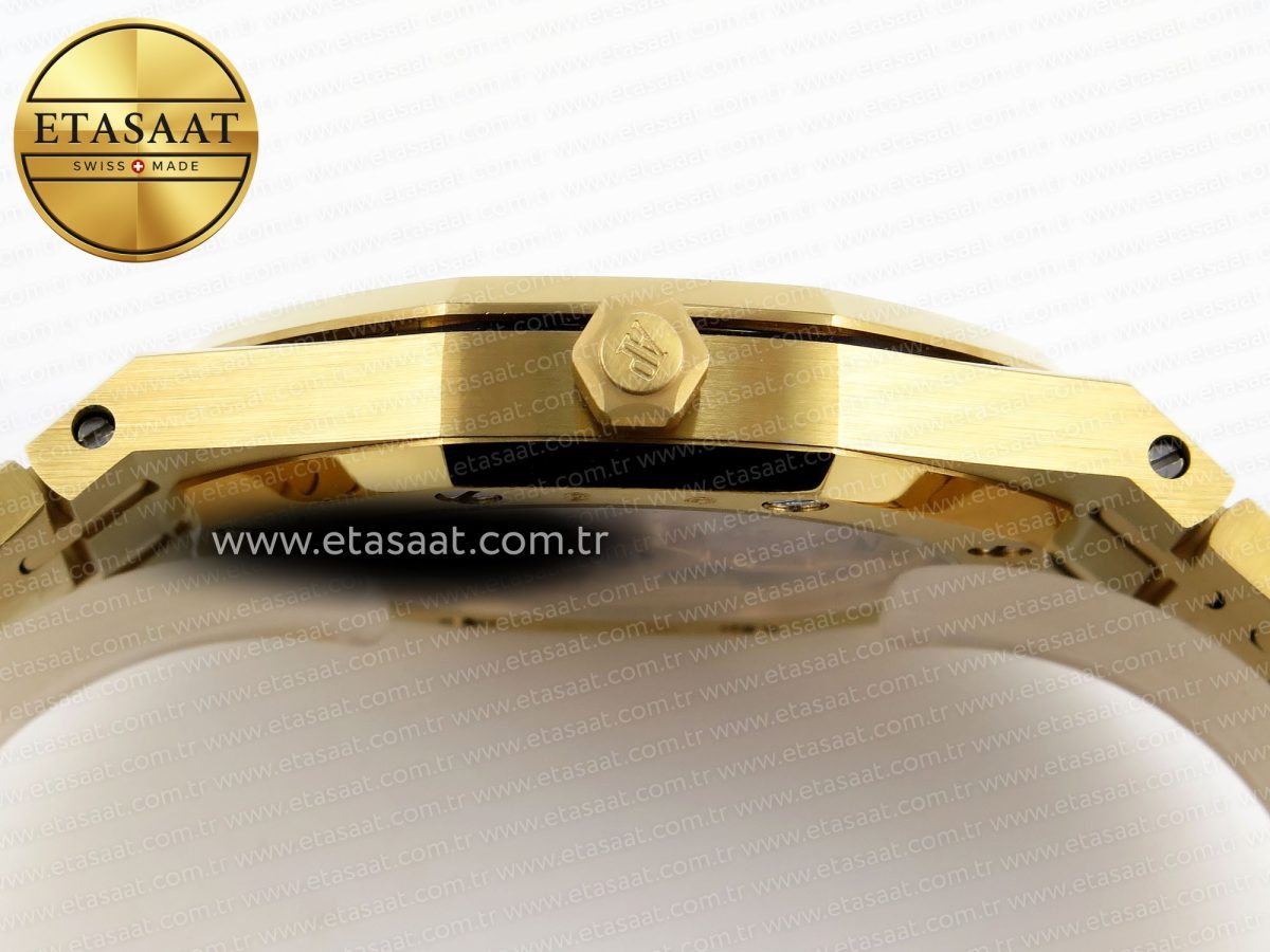 Royal Oak 39mm 15202 YG IPF 1:1 Best Edition White Textured Dial on YG Bracelet A2121 - Görsel 14