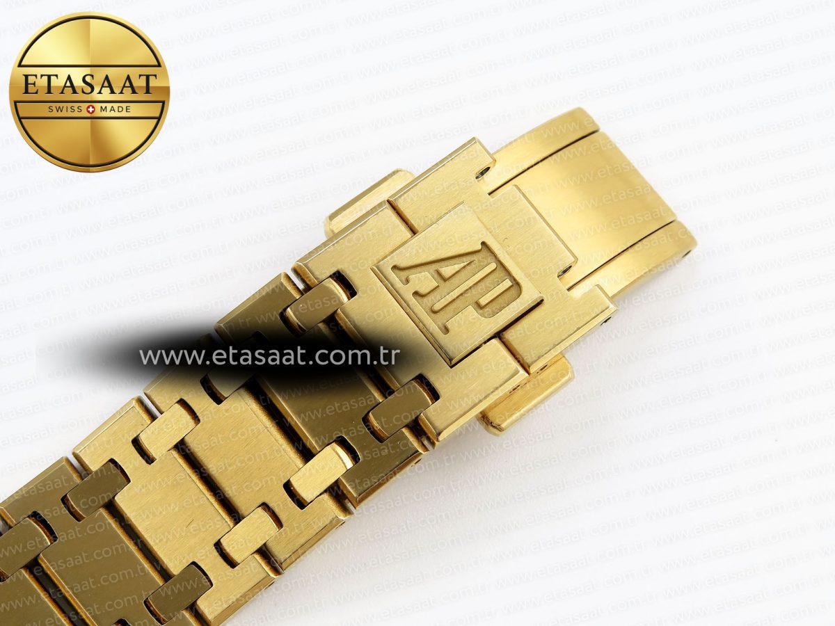 Royal Oak 39mm 15202 YG IPF 1:1 Best Edition White Textured Dial on YG Bracelet A2121 - Görsel 29