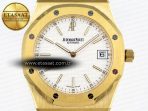 Royal Oak 39mm 15202 YG IPF 1:1 Best Edition White Textured Dial on YG Bracelet A2121 - Görsel 4