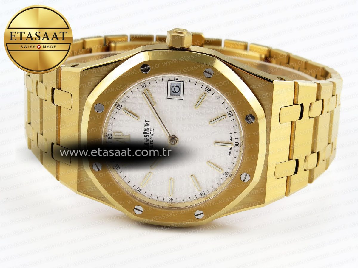 Royal Oak 39mm 15202 YG IPF 1:1 Best Edition White Textured Dial on YG Bracelet A2121 - Görsel 6