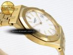 Royal Oak 39mm 15202 YG IPF 1:1 Best Edition White Textured Dial on YG Bracelet A2121 - Görsel 9