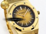 Royal Oak 39mm 15202 YG IPF 1:1 Best Edition Yellow/Brown Textured Dial on YG Bracelet A2121 - Görsel 5