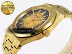 Royal Oak 39mm 15202 YG IPF 1:1 Best Edition Yellow/Brown Textured Dial on YG Bracelet A2121 - Görsel 8