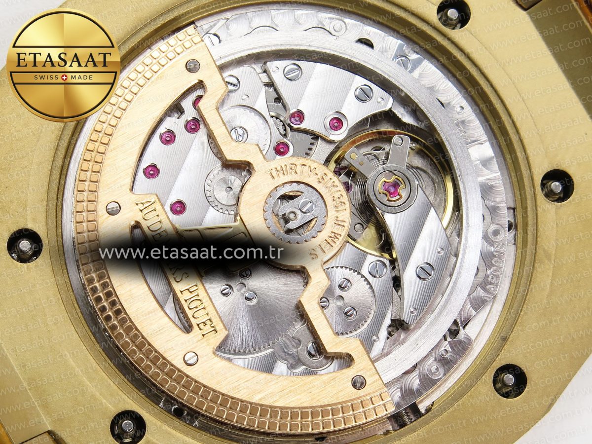 Royal Oak 39mm 15202 YG IPF 1:1 Best Edition YG Textured Dial on YG Bracelet A2121 - Görsel 20
