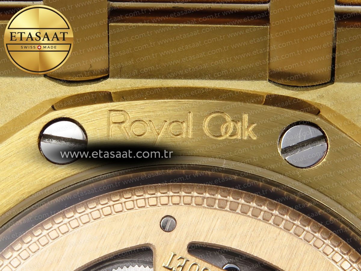 Royal Oak 39mm 15202 YG IPF 1:1 Best Edition YG Textured Dial on YG Bracelet A2121 - Görsel 24