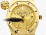 Royal Oak 39mm 15202 YG IPF 1:1 Best Edition YG Textured Dial on YG Bracelet A2121 - Görsel 4