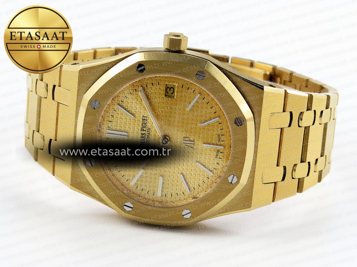 Royal Oak 39mm 15202 YG IPF 1:1 Best Edition YG Textured Dial on YG Bracelet A2121 - Görsel 6