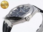 Royal Oak 41mm 15400 SS APSF 1:1 Best Edition Blue Textured Dial on Black Rubber Strap SA3120 Super Clone V3 - Görsel 8