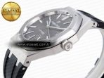 Royal Oak 41mm 15400 SS APSF 1:1 Best Edition Gray Textured Dial on Black Rubber Strap SA3120 Super Clone V3 - Görsel 8