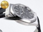 Royal Oak 41mm 15400 SS APSF 1:1 Best Edition Gray Textured Dial on Black Rubber Strap SA3120 Super Clone V3 - Görsel 9