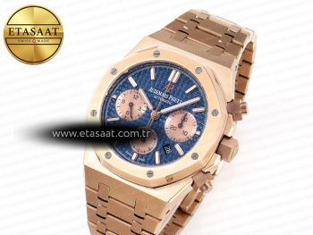 ROYAL OAK CHRONO 26331ST RG IPF 1:1 BEST EDITION BLUE DIAL ON RG BRACELET A7750