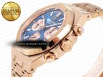 Audemars Piguet ROYAL OAK CHRONO 26331ST YG BLUE DIAL ON RG A7750 - Görsel 7