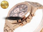 Audemars Piguet ROYAL OAK CHRONO 26331ST YG BROWN DIAL ON RG A7750 - Görsel 6