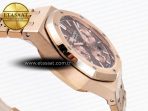Audemars Piguet ROYAL OAK CHRONO 26331ST YG BROWN DIAL ON RG A7750 - Görsel 7