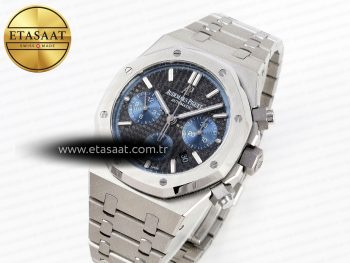 ROYAL OAK CHRONO 26331ST SS IPF 1:1 BEST EDITION BLACK DIAL BLUE SUBDIAL ON SS BRACELET A7750