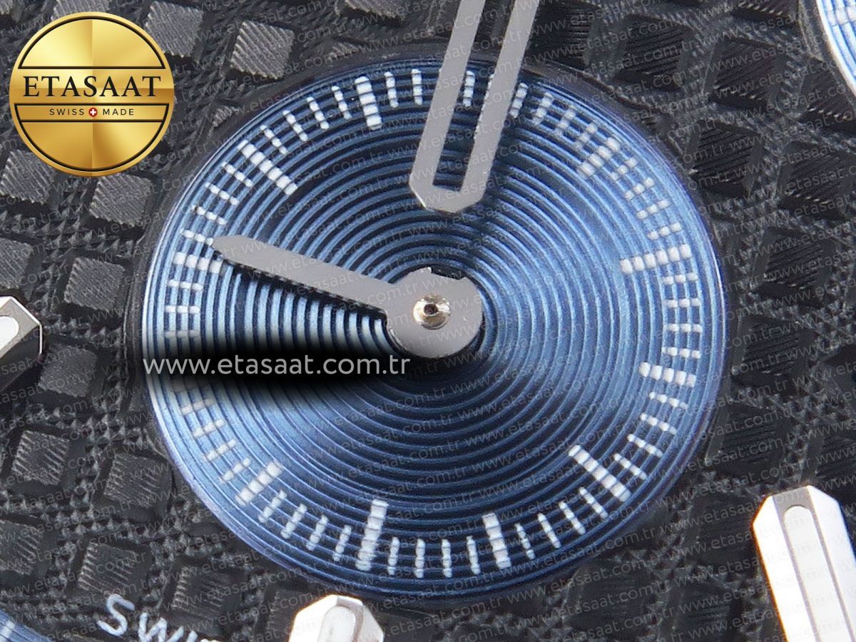 Audemars Piguet ROYAL OAK CHRONO 26331ST YG BLACK DIAL BLUE SUBDIAL ON SS A7750 - Görsel 12