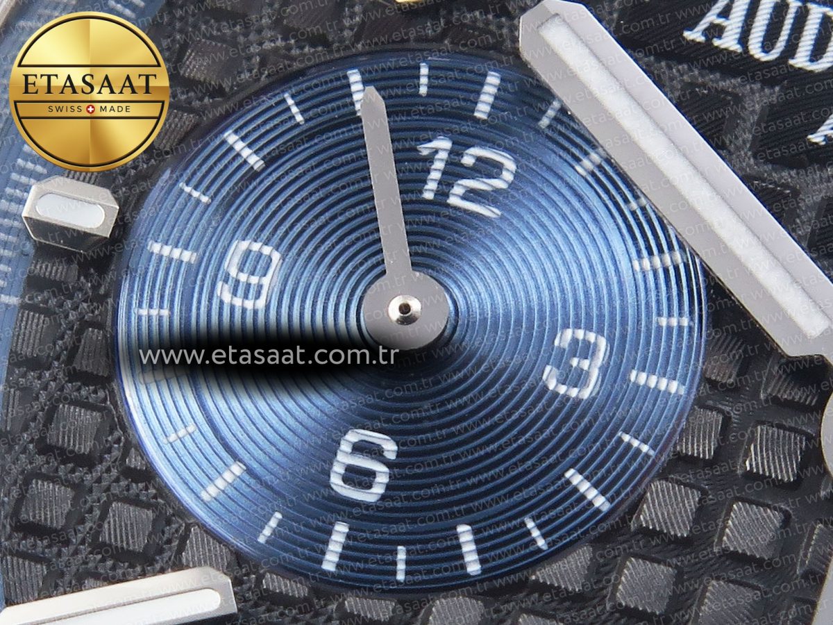 Audemars Piguet ROYAL OAK CHRONO 26331ST YG BLACK DIAL BLUE SUBDIAL ON SS A7750 - Görsel 14