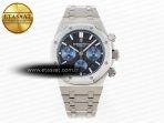 Audemars Piguet ROYAL OAK CHRONO 26331ST YG BLACK DIAL BLUE SUBDIAL ON SS A7750 - Görsel 3