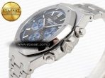 Audemars Piguet ROYAL OAK CHRONO 26331ST YG BLACK DIAL BLUE SUBDIAL ON SS A7750 - Görsel 6
