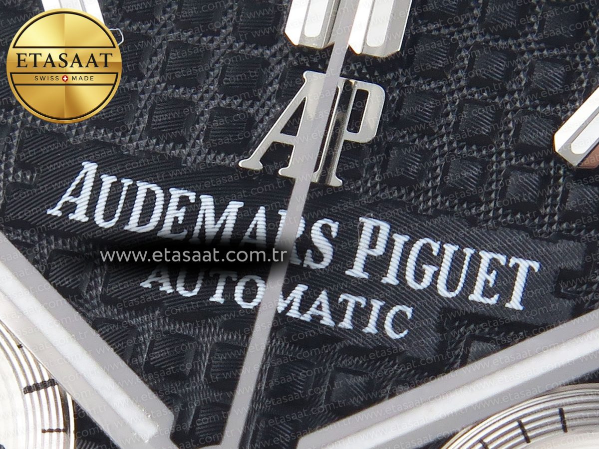 Audemars Piguet ROYAL OAK CHRONO 26331ST BLACK DIAL WHITE SUBDIAL ON SS A7750 - Görsel 10
