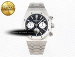 ROYAL OAK CHRONO 26331ST SS IPF 1:1 BEST EDITION BLACK DIAL WHITE SUBDIAL ON SS BRACELET A7750 - Görsel 3