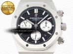 Audemars Piguet ROYAL OAK CHRONO 26331ST BLACK DIAL WHITE SUBDIAL ON SS A7750 - Görsel 4