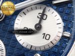 ROYAL OAK CHRONO 26331ST SS IPF 1:1 BEST EDITION BLUE DIAL WHITE SUBDIAL ON SS BRACELET A7750 - Görsel 11