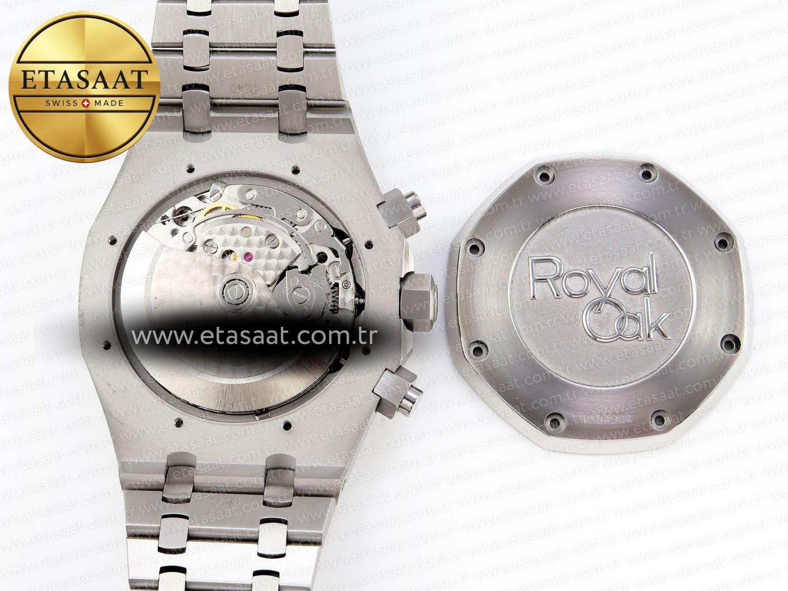 ROYAL OAK CHRONO 26331ST SS IPF 1:1 BEST EDITION BLUE DIAL WHITE SUBDIAL ON SS BRACELET A7750 - Görsel 16
