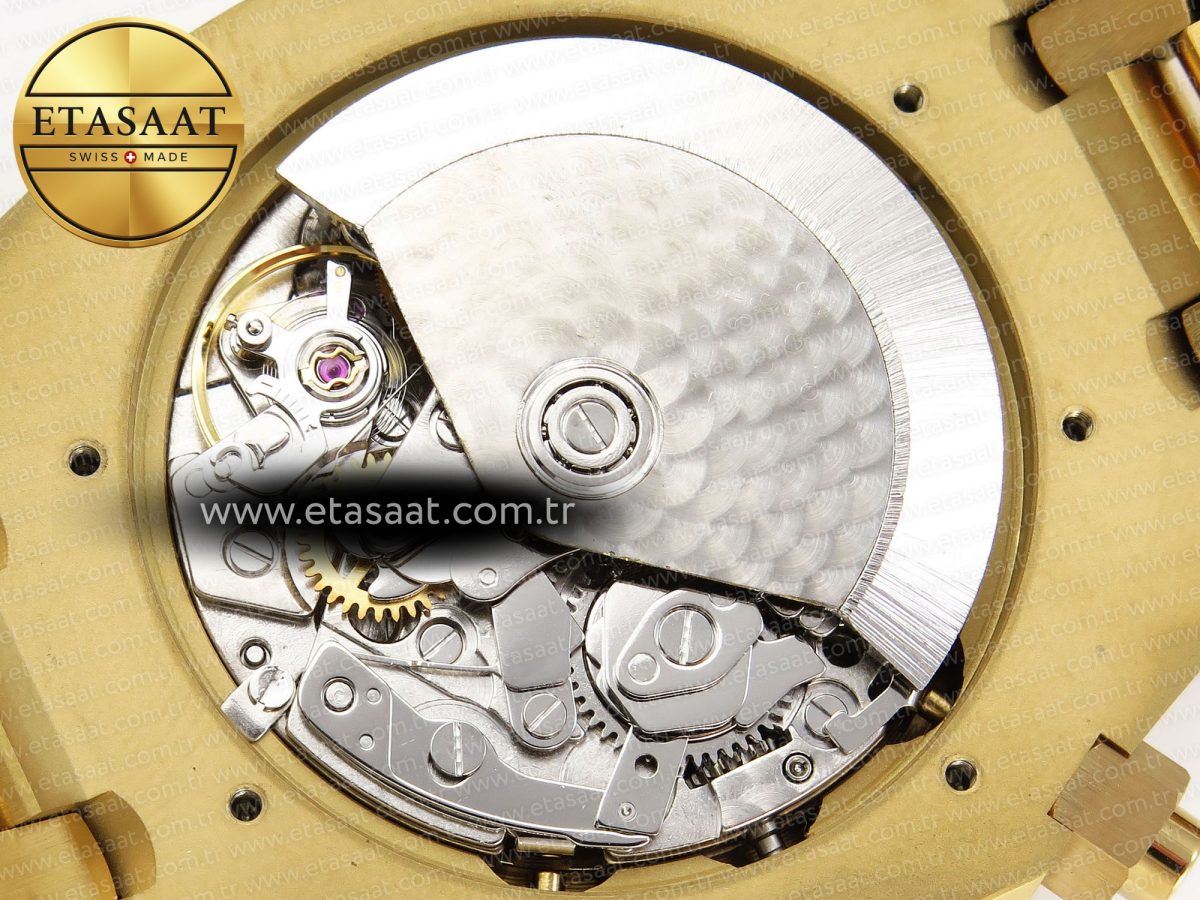 Audemars Piguet ROYAL OAK CHRONO 26331ST YG BLUE DIAL GOLD SUBDIAL ON YG A7750 - Görsel 18