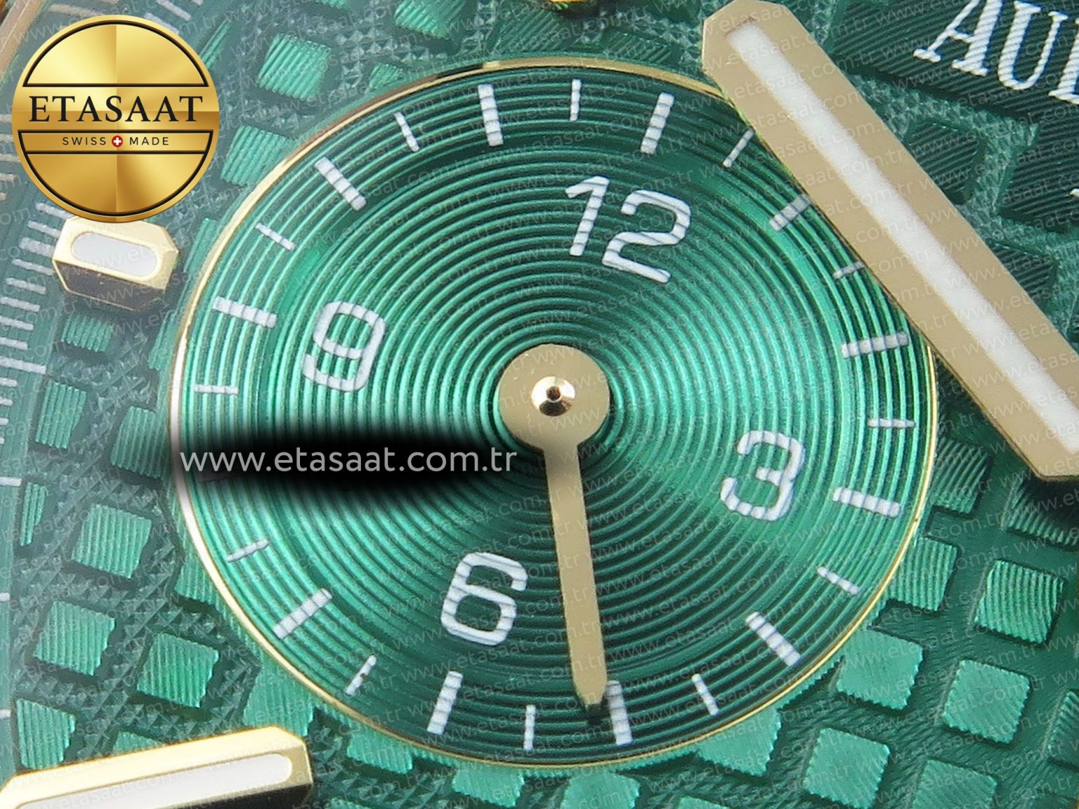 ROYAL OAK CHRONO 26331ST YG IPF 1:1 BEST EDITION GREEN DIAL ON YG BRACELET A7750 - Görsel 14