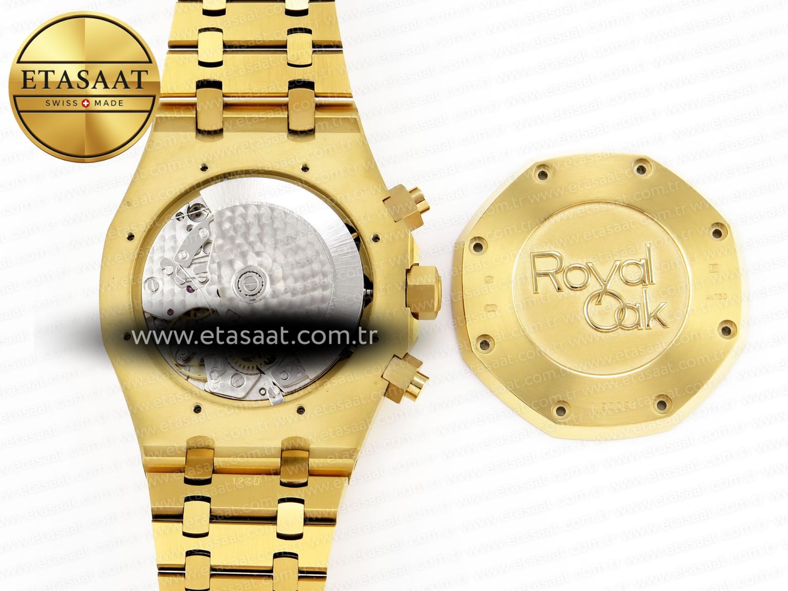 ROYAL OAK CHRONO 26331ST YG IPF 1:1 BEST EDITION GREEN DIAL ON YG BRACELET A7750 - Görsel 16