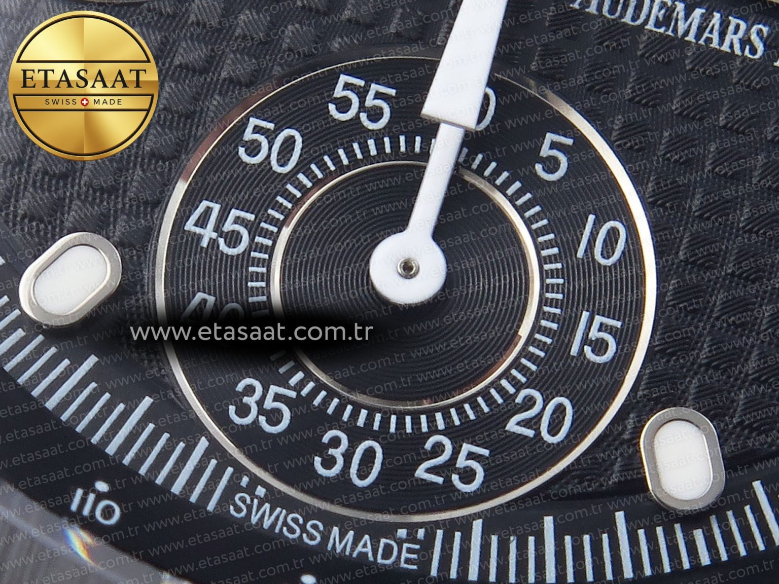 Audemars Piguet LACK TEXTURED DIAL ON BLACK A4404 - Görsel 12