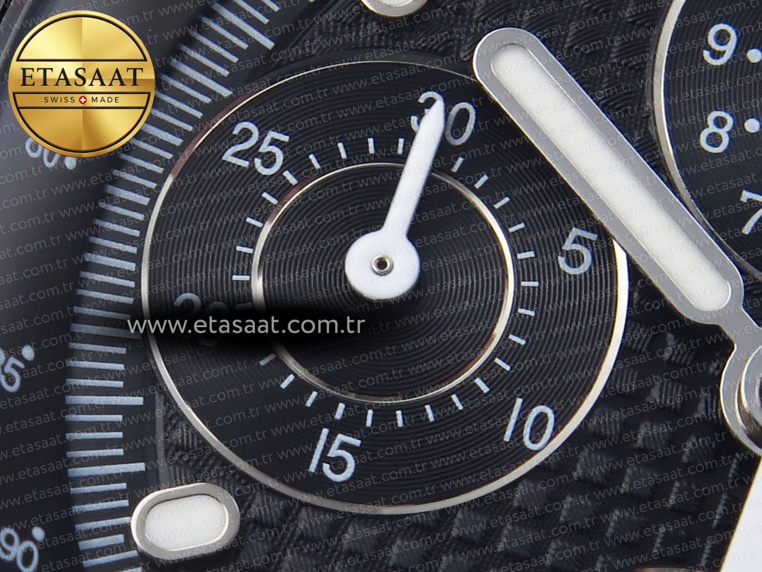 Audemars Piguet LACK TEXTURED DIAL ON BLACK A4404 - Görsel 14