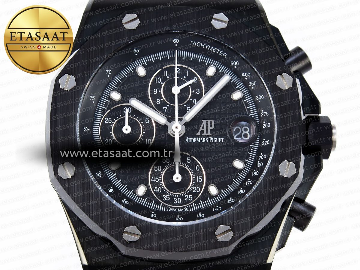 Audemars Piguet LACK TEXTURED DIAL ON BLACK A4404 - Görsel 4