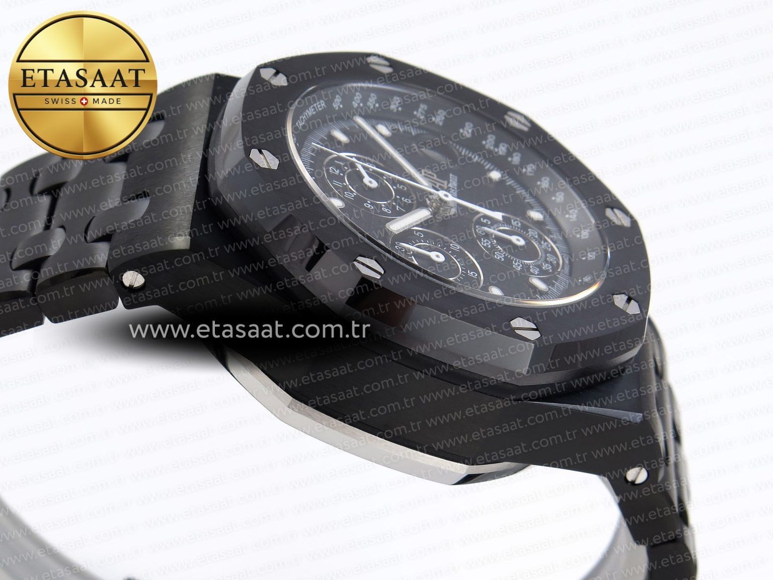 Audemars Piguet LACK TEXTURED DIAL ON BLACK A4404 - Görsel 9