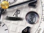 audemars piguet WHITE DIAL ON BROWN LEATHER STRAP A7750 - Görsel 11