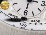 audemars piguet WHITE DIAL ON BROWN LEATHER STRAP A7750 - Görsel 13