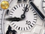 audemars piguet WHITE DIAL ON BROWN LEATHER STRAP A7750 - Görsel 14