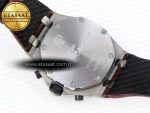 audemars piguet WHITE DIAL ON BROWN LEATHER STRAP A7750 - Görsel 18