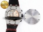 audemars piguet WHITE DIAL ON BROWN LEATHER STRAP A7750 - Görsel 19