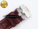 audemars piguet WHITE DIAL ON BROWN LEATHER STRAP A7750 - Görsel 27