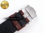 audemars piguet WHITE DIAL ON BROWN LEATHER STRAP A7750 - Görsel 28