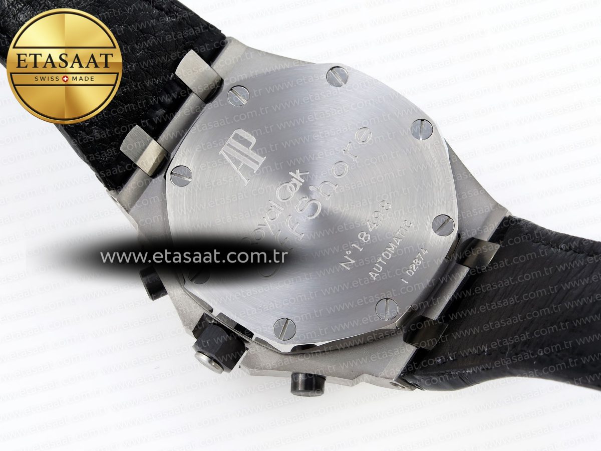 Audemars Piguet Black Dial Orange Markers on Black A7750 - Görsel 18