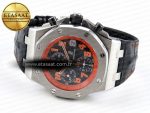 Audemars Piguet Black Dial Orange Markers on Black A7750 - Görsel 6