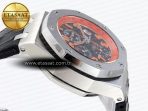 Audemars Piguet Black Dial Orange Markers on Black A7750 - Görsel 9