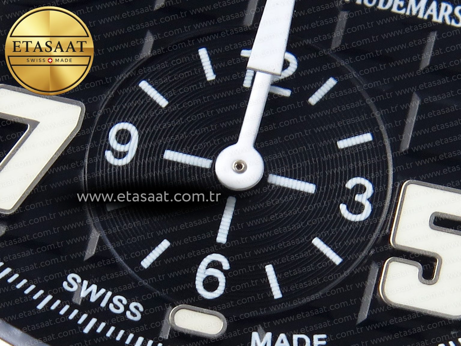 Audemars Piguet Black Dial White Markers on Black A7750 - Görsel 12