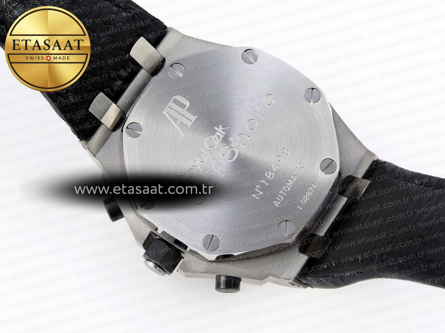 Audemars Piguet Black Dial White Markers on Black A7750 - Görsel 18