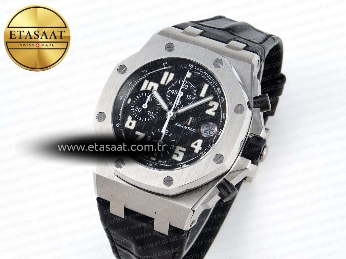 Audemars Piguet Black Dial White Markers on Black A7750 - Görsel 2