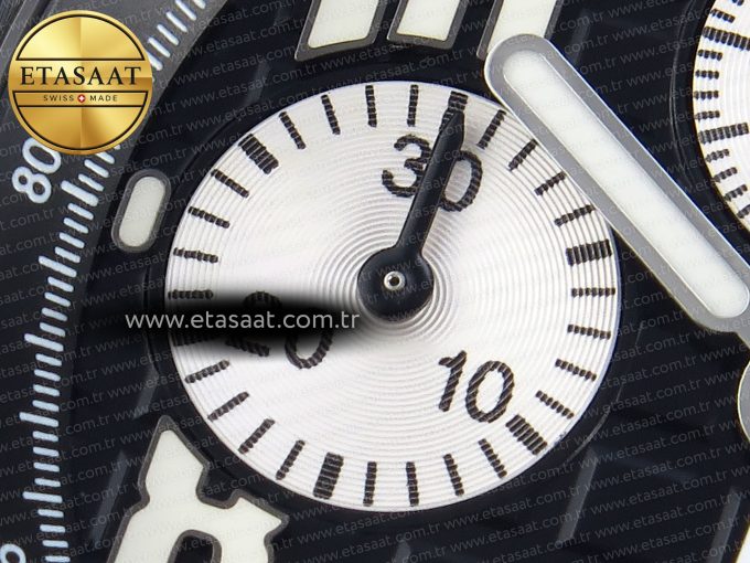 Royal Oak Offshore 42mm SS APF 1:1 Best Edition Black Dial White Markers on Black Rubber Strap A7750 - Görsel 14