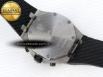 Royal Oak Offshore 42mm SS APF 1:1 Best Edition Black Dial White Markers on Black Rubber Strap A7750 - Görsel 18